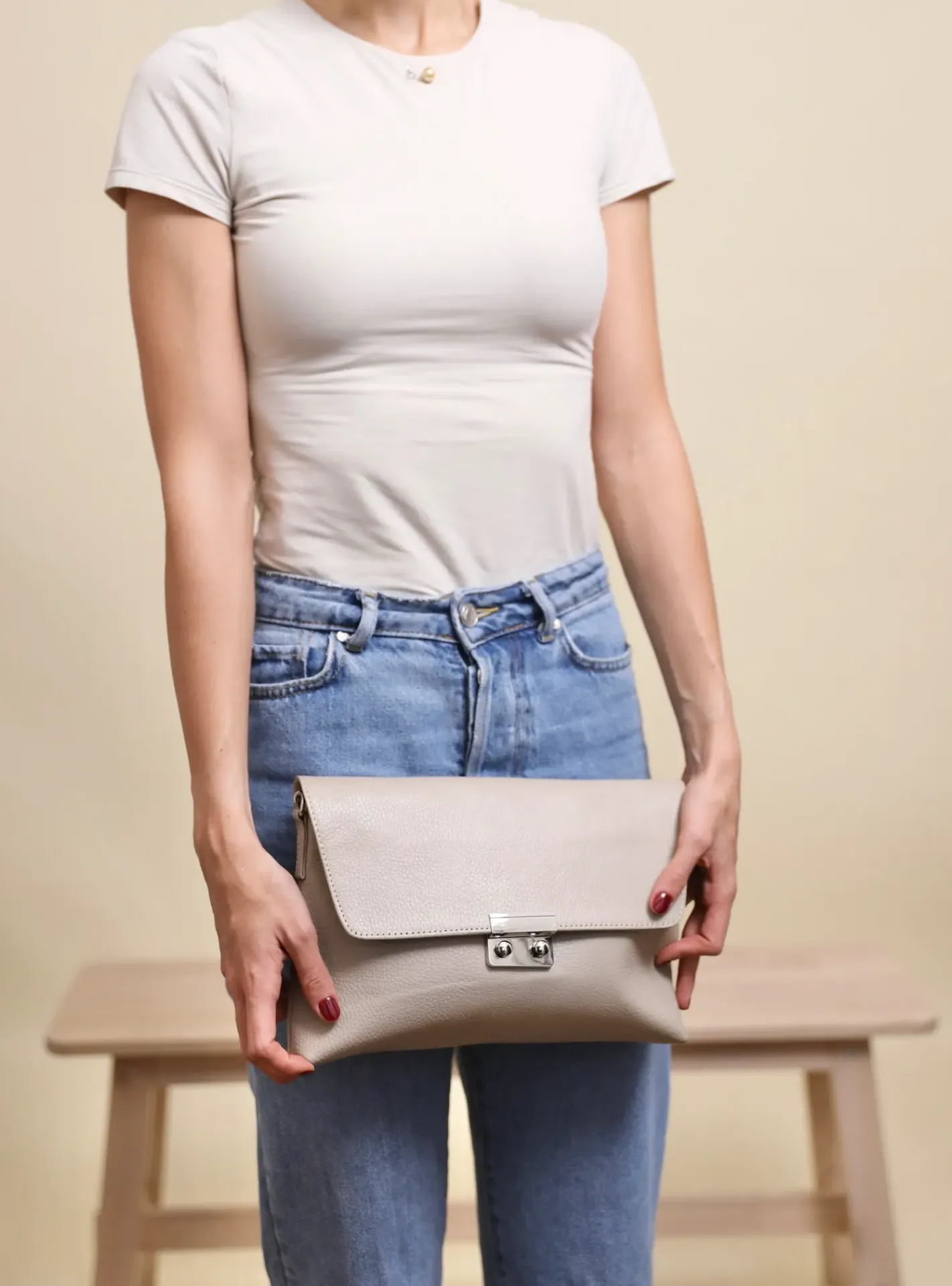 Bolsa Roseta (Beige)